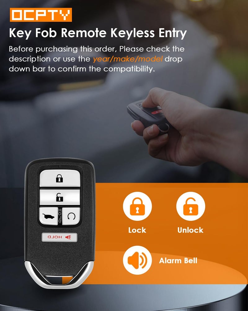 OCPTY Replacement 1Pcs Remotes Key Fob for Honda for Civic for Honda for CR-V for Honda for Pilot 2016-2020 KR5V2X SUV Start A2C98317400 - Image 3